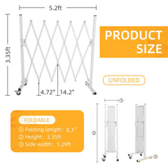 AkiiGer barrier fence with casters demonstrates easy movement and placement
