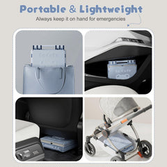 AKIMRABY travel potty seat with soft cushion for comfy use.