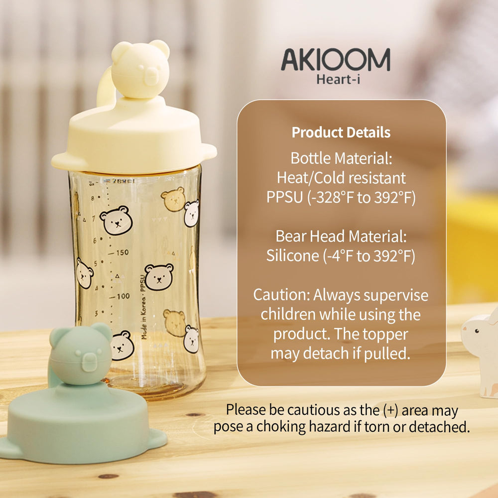 AKIOOM bear-shaped lid adds charm while reducing spills