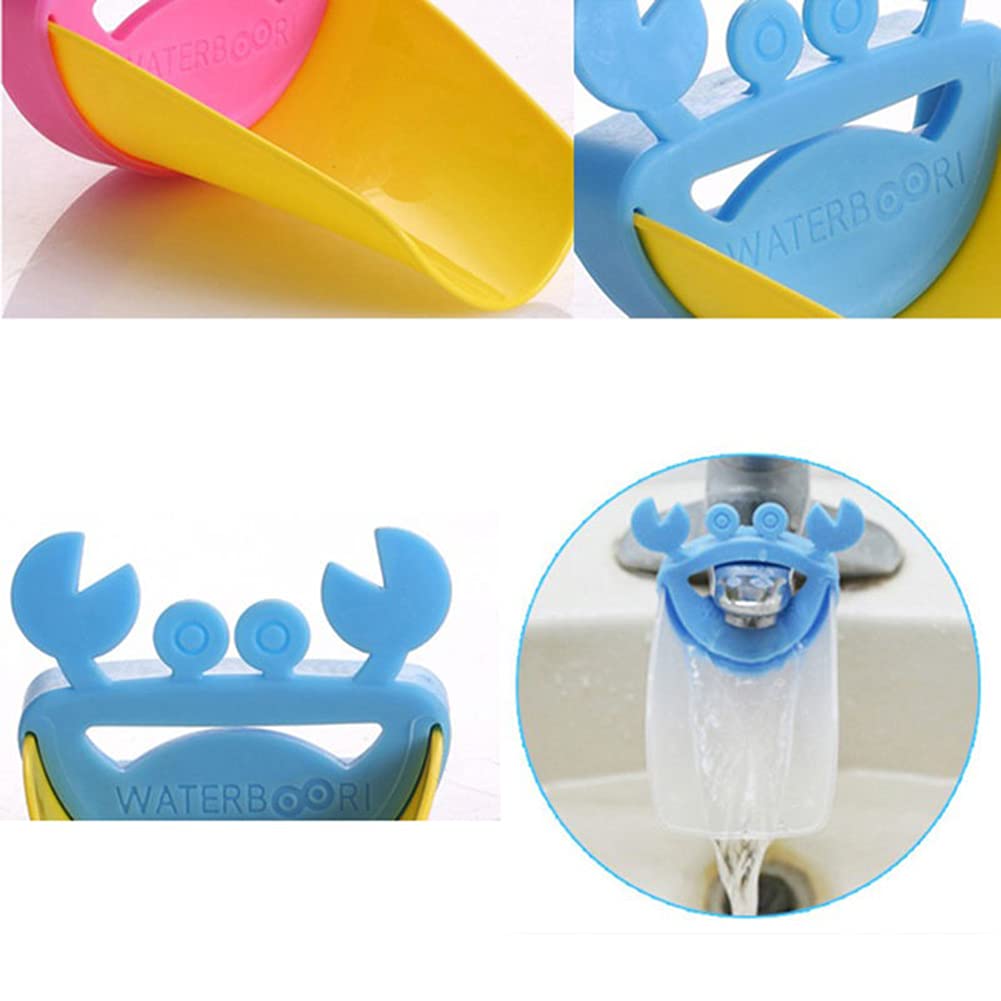 AKOAK soft-plastic faucet extender emphasizes safety and light use