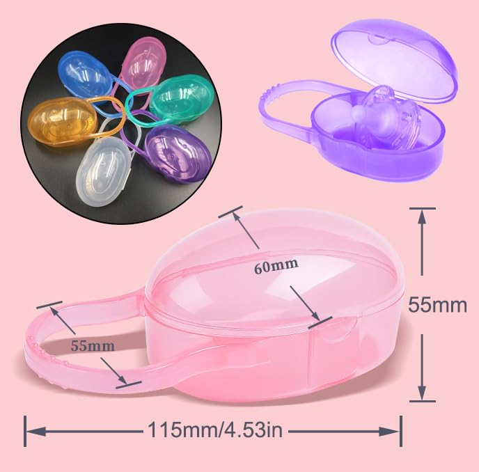 Dishwasher-safe AKOAK pacifier box for easy cleaning after outings.