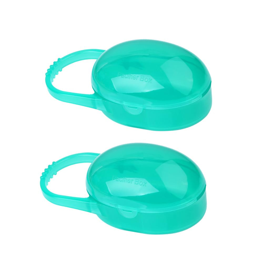 AKOAK pacifier box with handle for travel keeps pacifiers organized.