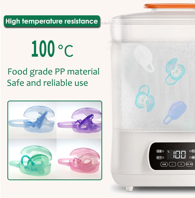 AKOAK pacifier box keeps pacifiers clean and protected on the go.