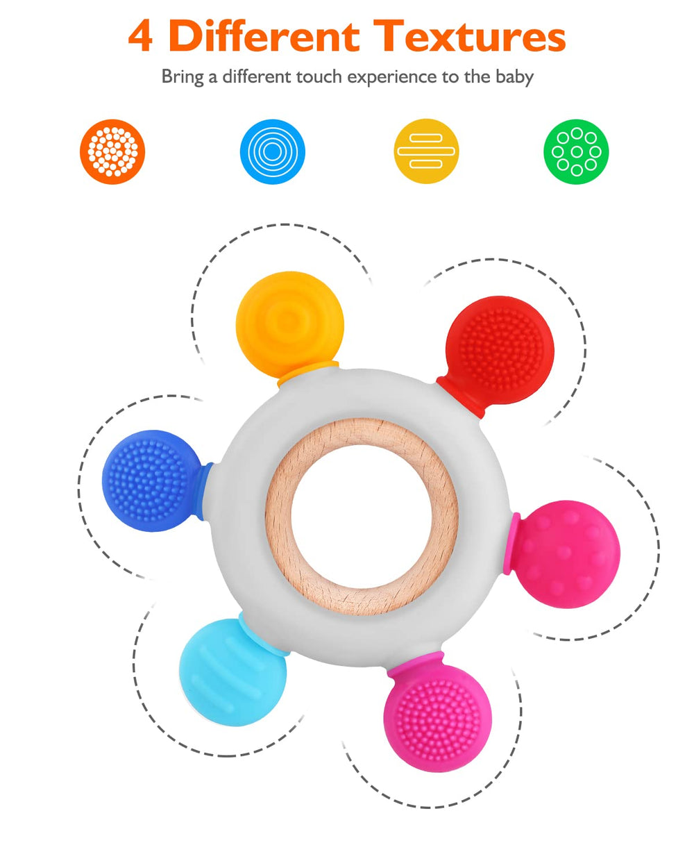 Akolik teether is easy to clean and boil-safe for sterilization.