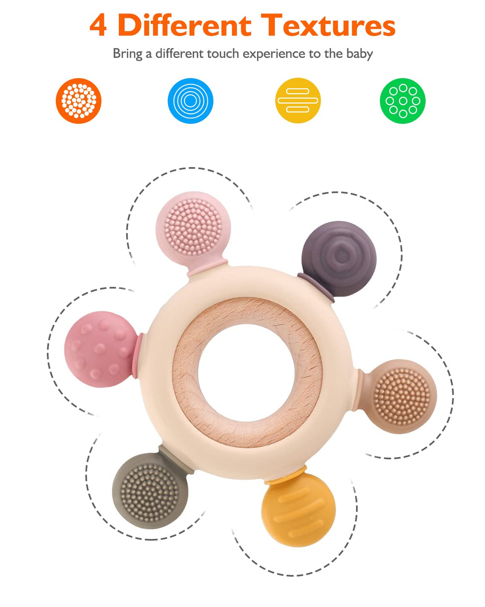Akolik BPA-free teething toy that's easy to clean