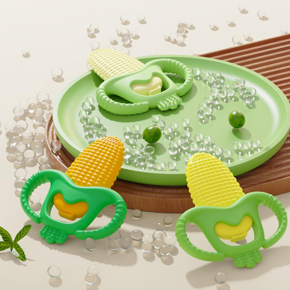 Akolik Corn B teether is dishwasher safe for easy sanitizing