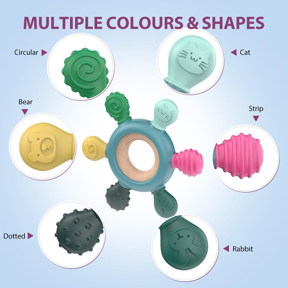 Akolik easy-clean teether is simple to wash after chewing.