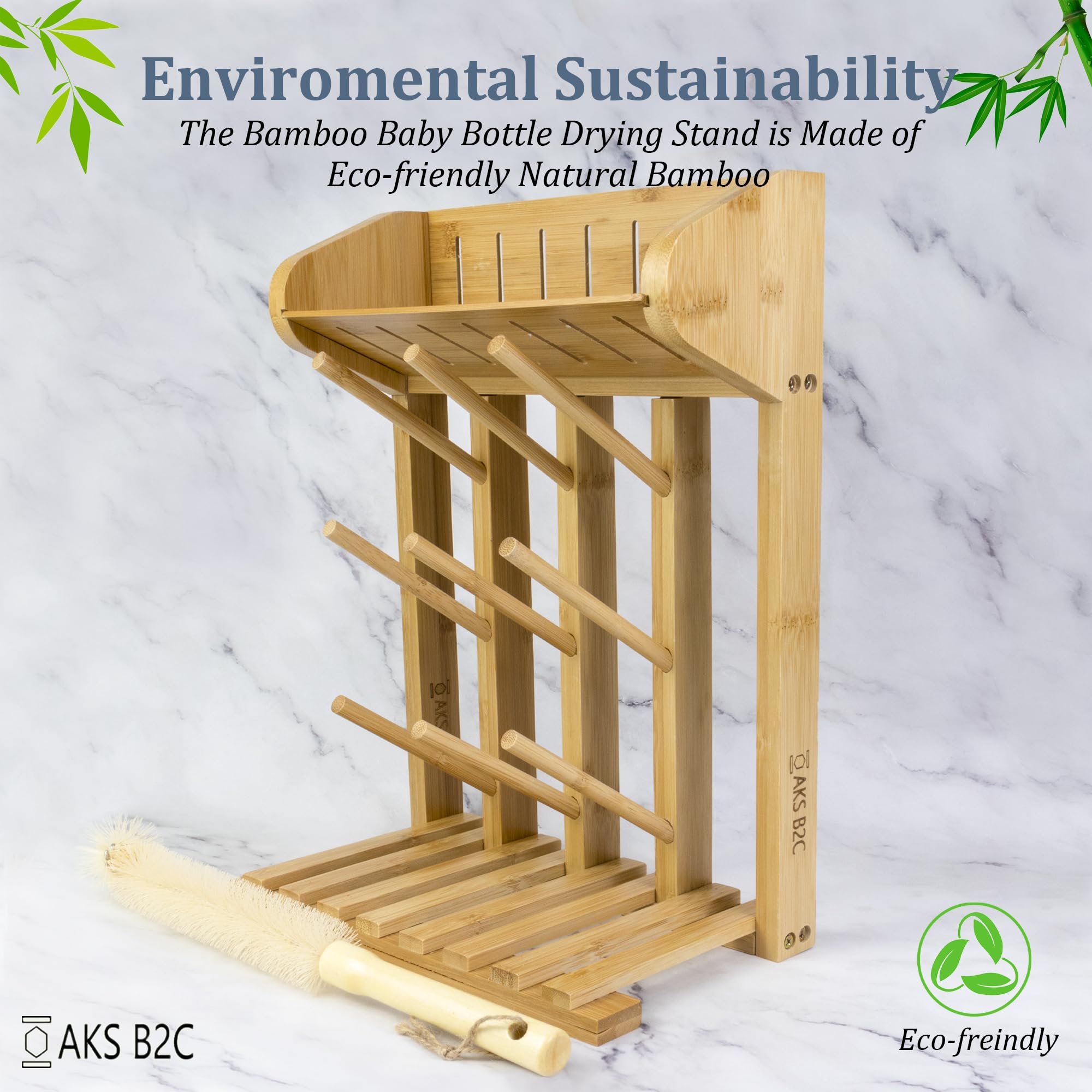 AKS B2C includes a high-grade brush for easy cleaning