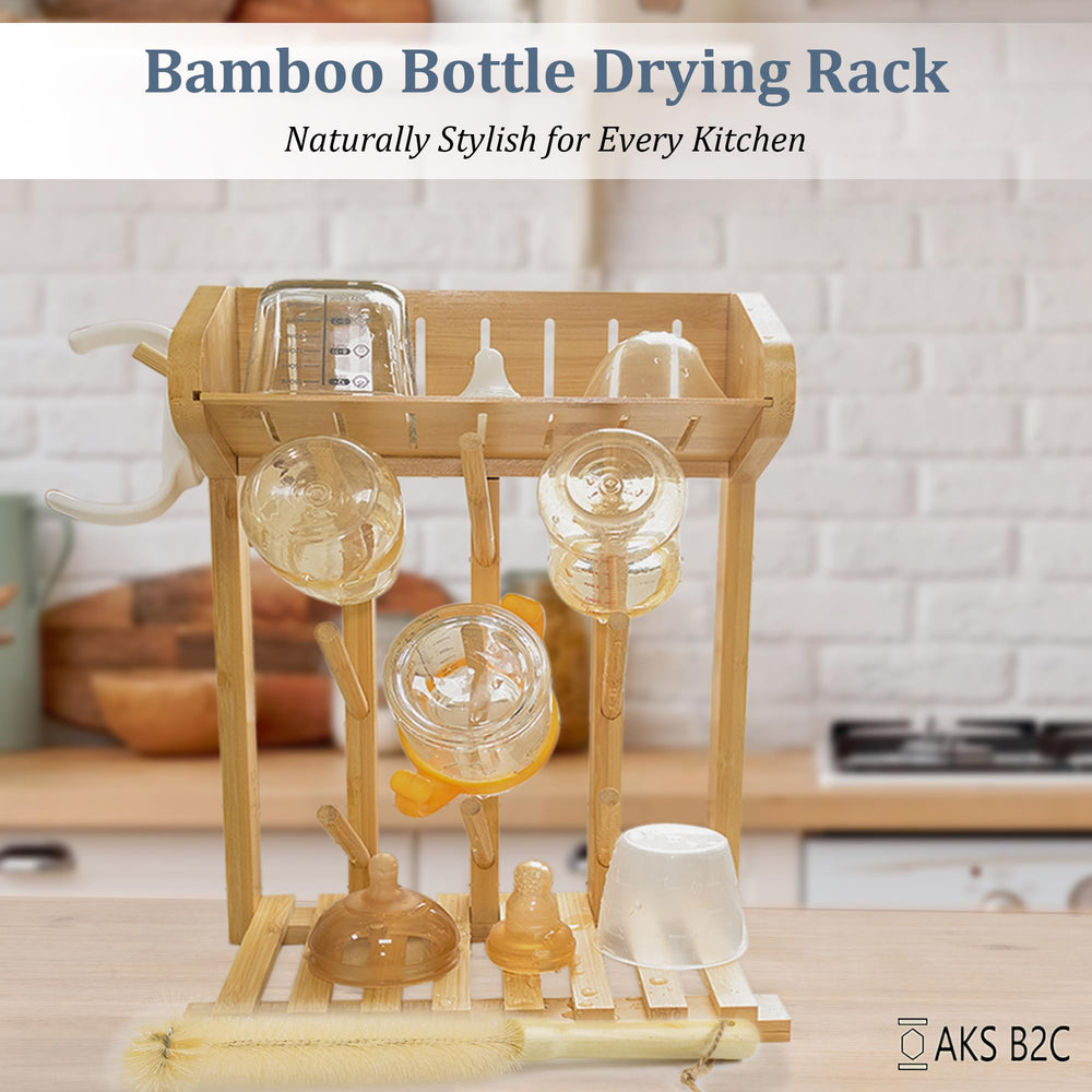 AKS B2C compact footprint fits busy kitchens holding nine bottles