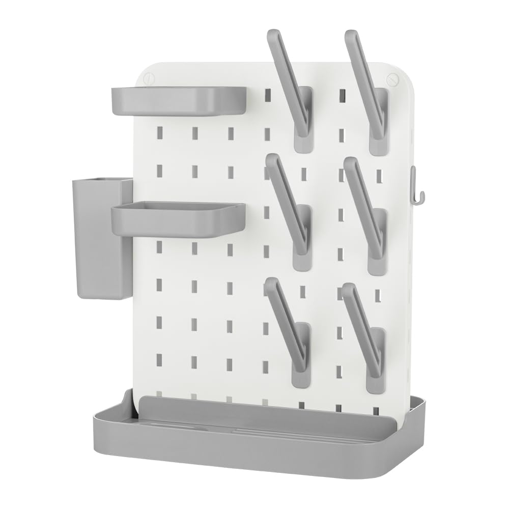 AKS B2C larger baby bottle drying rack gray easy-clean design