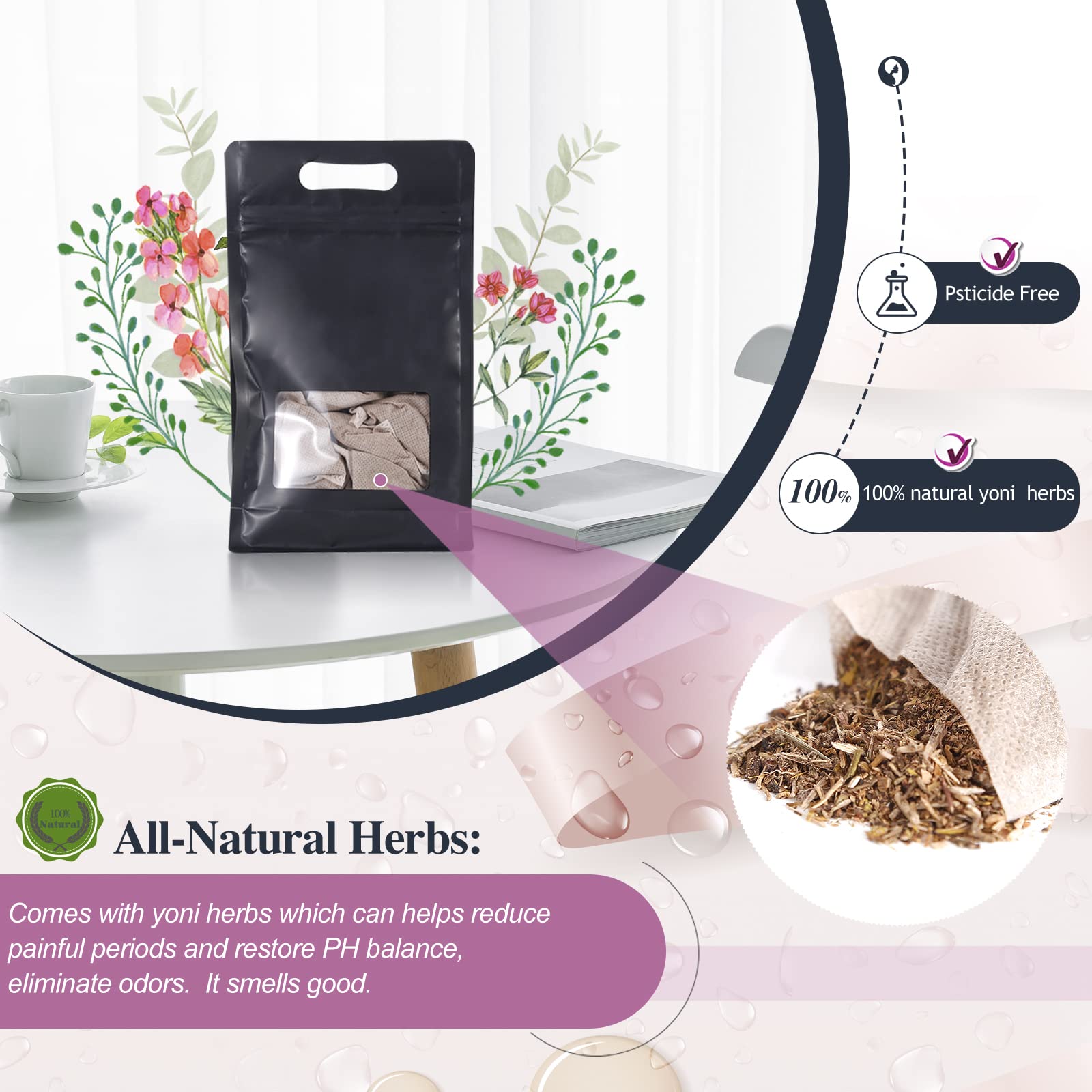 AKSOVA Yoni Seat Kit removable 350ml bowl simplifies cleaning after steaming.