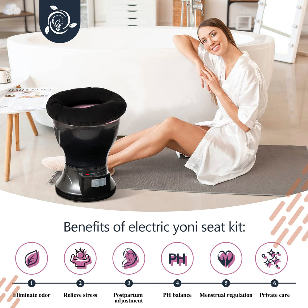 AKSOVA Yoni Seat Kit U-soft cushion provides comfortable support during sessions.