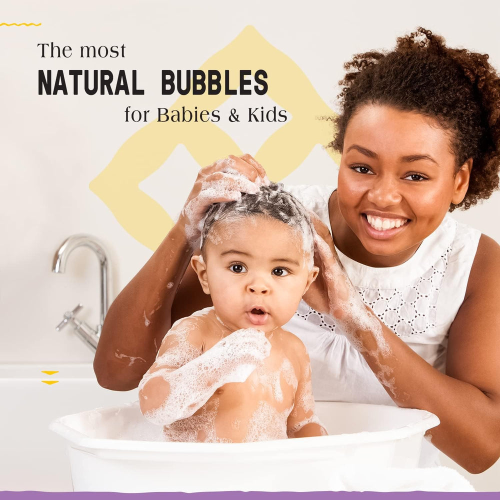 Alaffia bubble bath creates creamy lather with lemon-lavender scent.