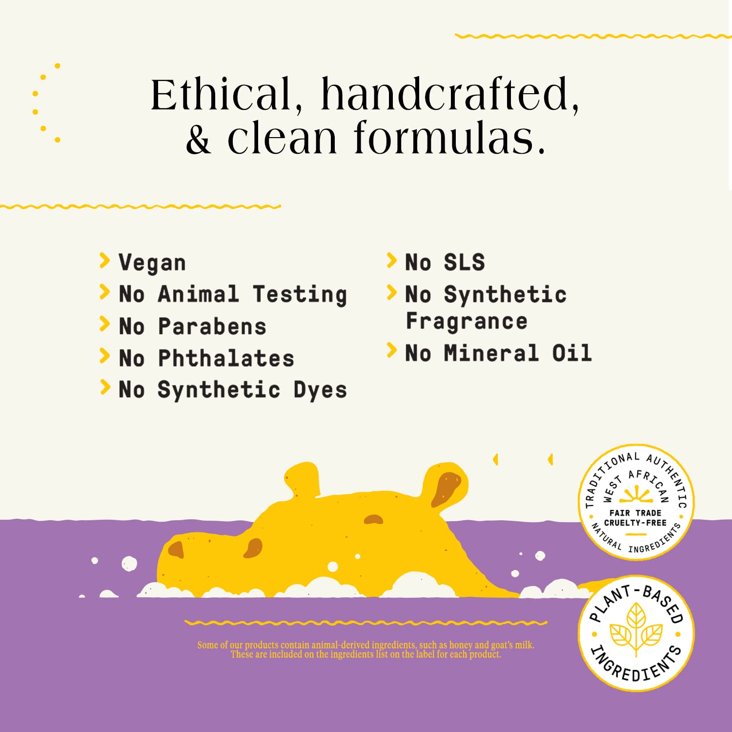 Natural lemon balm and lavender fragrance in Alaffia bubble bath for a soothing scent.