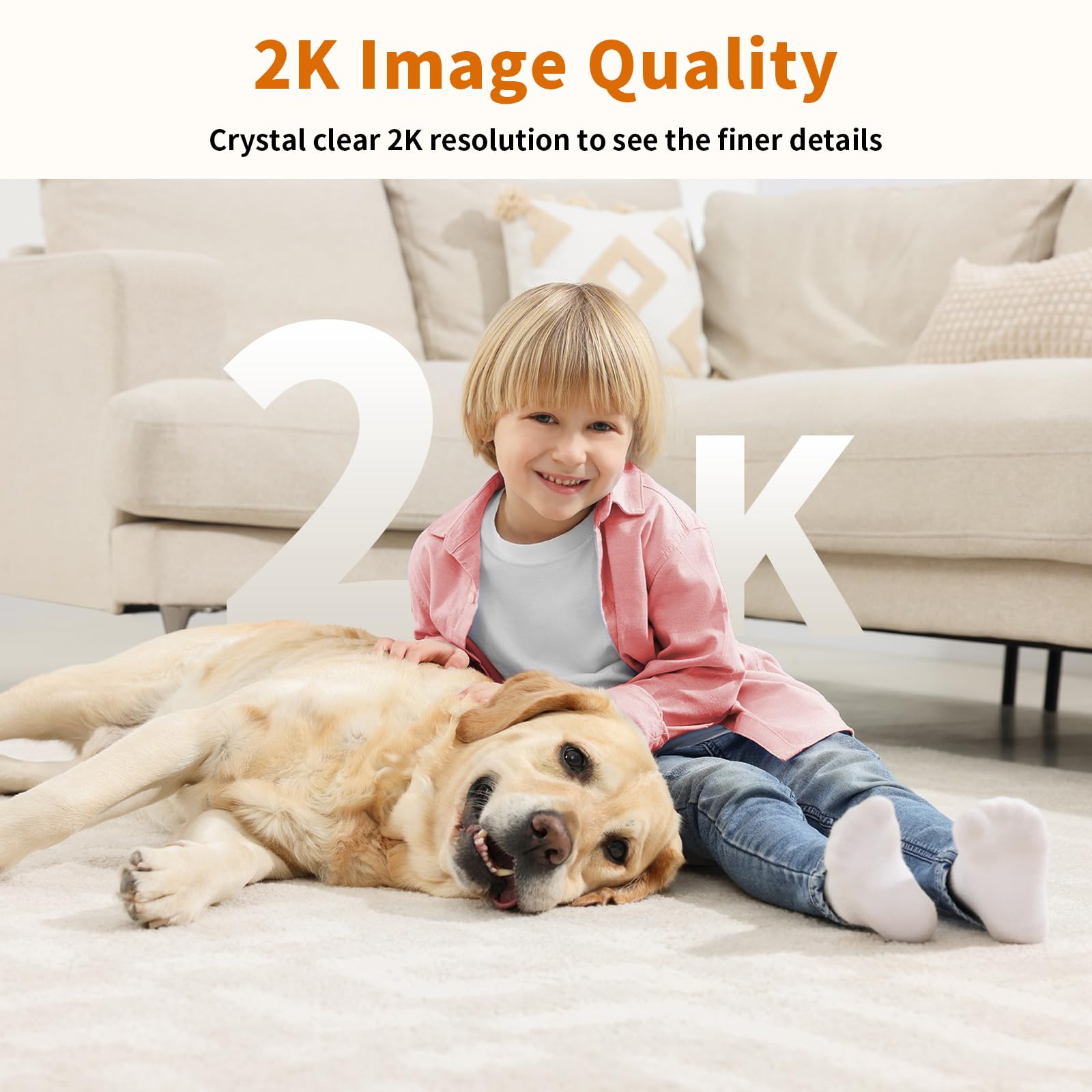 Alaga 2K indoor camera enables two-way audio with loved ones.