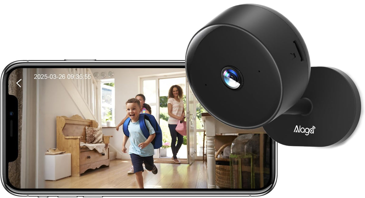 Alaga 5G indoor camera front view for stable, high‑quality home surveillance