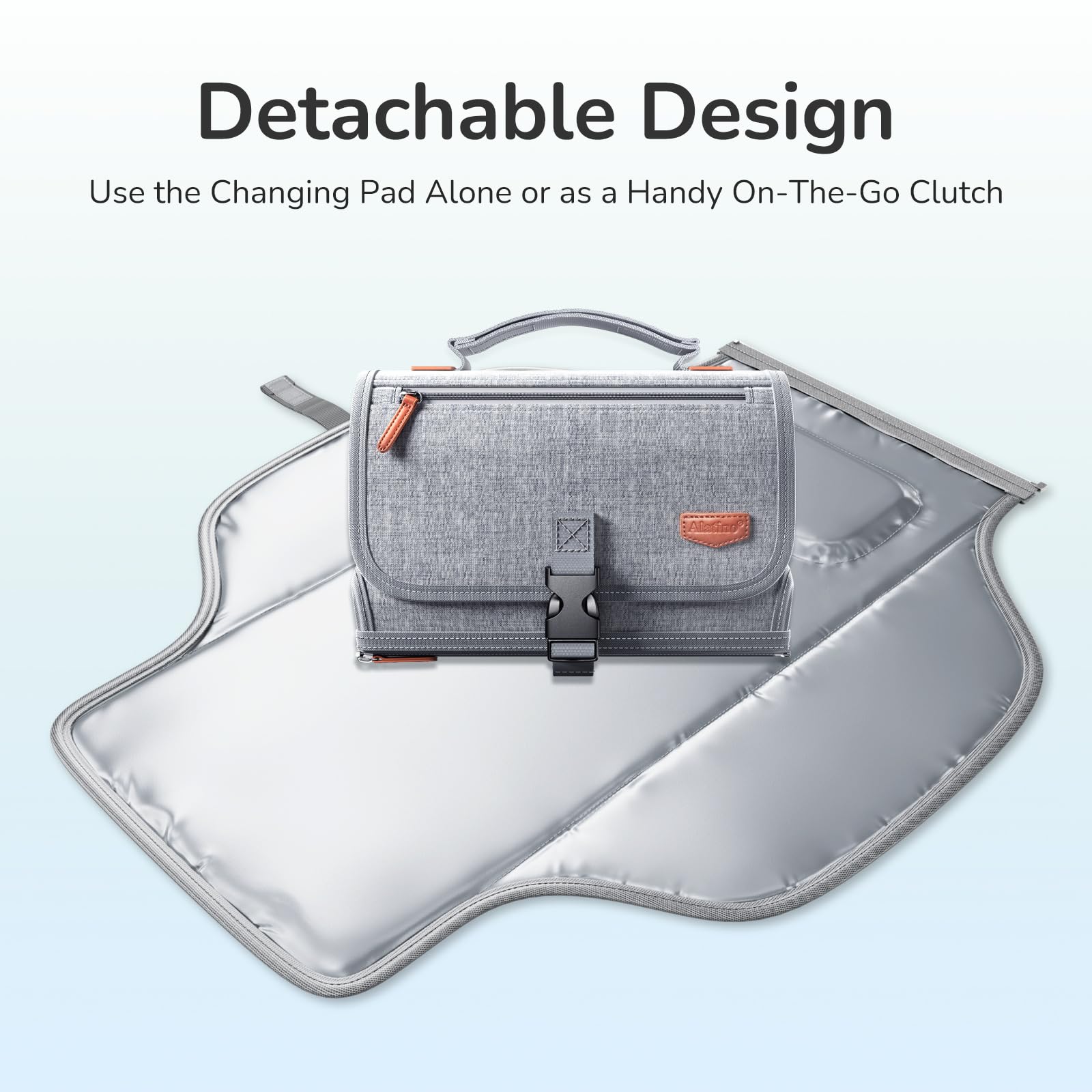 Alatino on-the-go diaper change demonstrated during travel