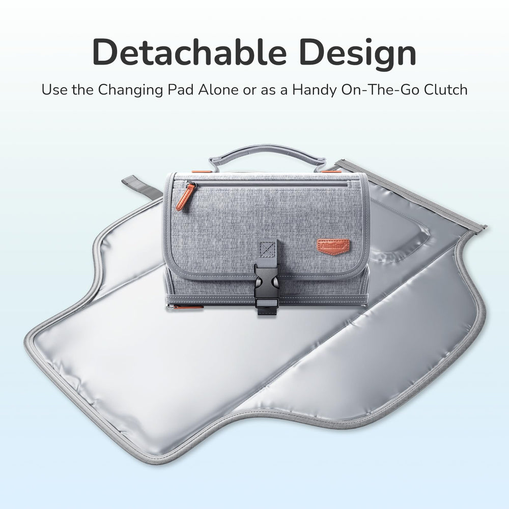 Alatino on-the-go diaper change demonstrated during travel