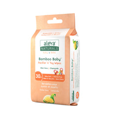 Aleva Naturals bamboo wipe pack for quick toy and pacifier refresh.