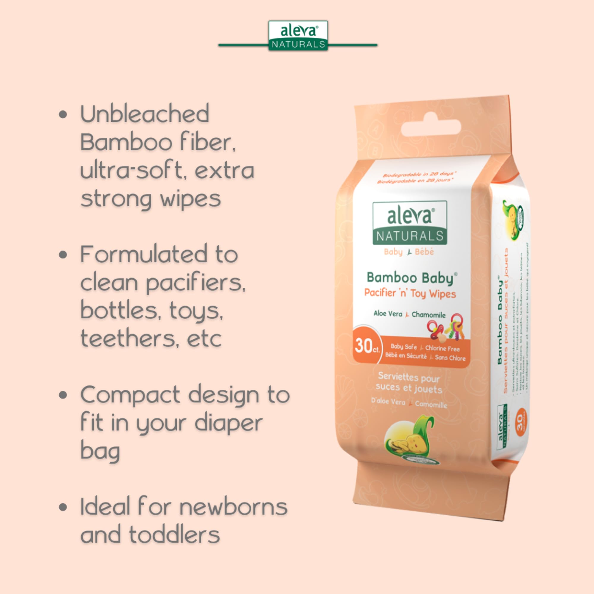 Aleva Naturals 30-count pack convenient for busy families.