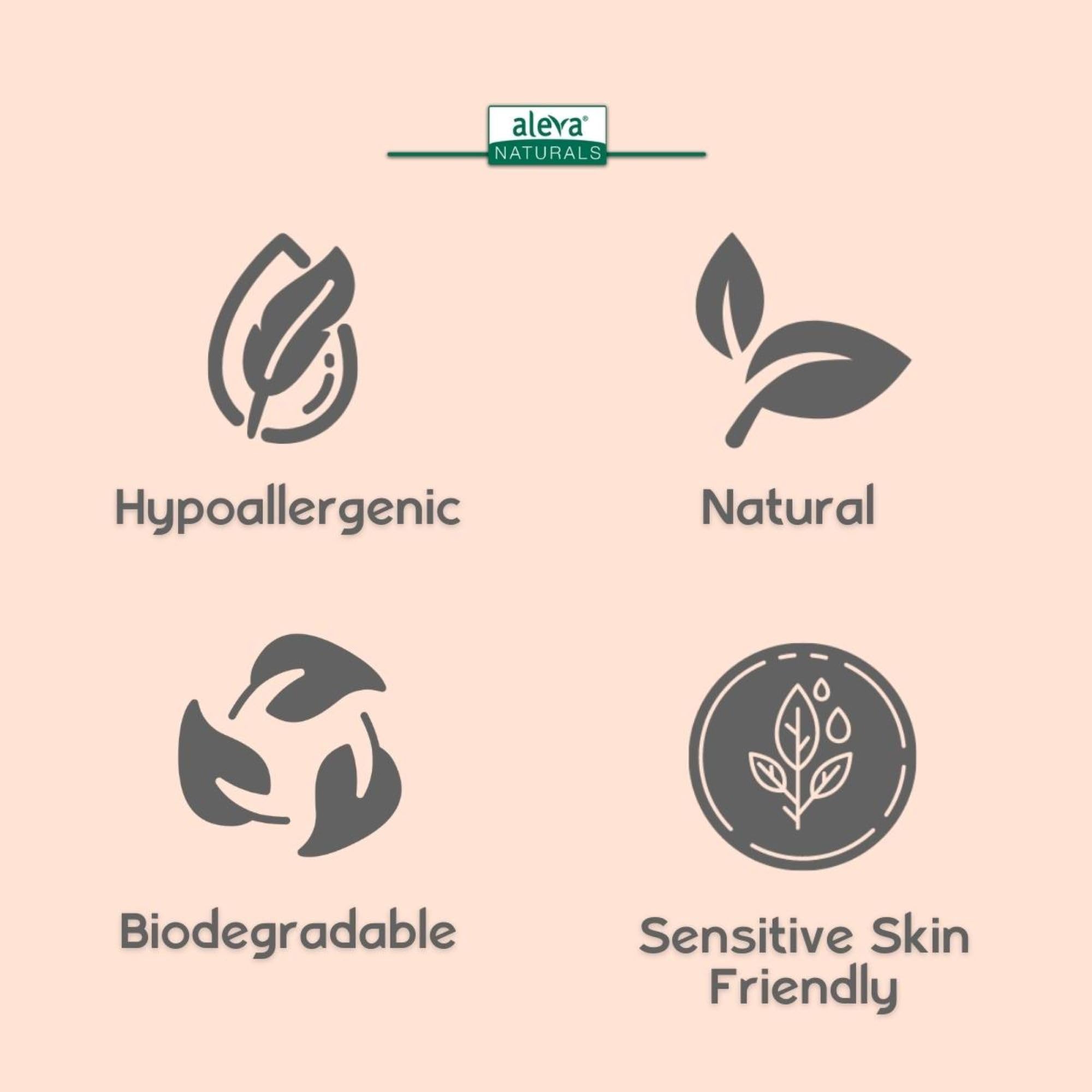 Aleva Naturals wipe closeup highlights safe formula in action.