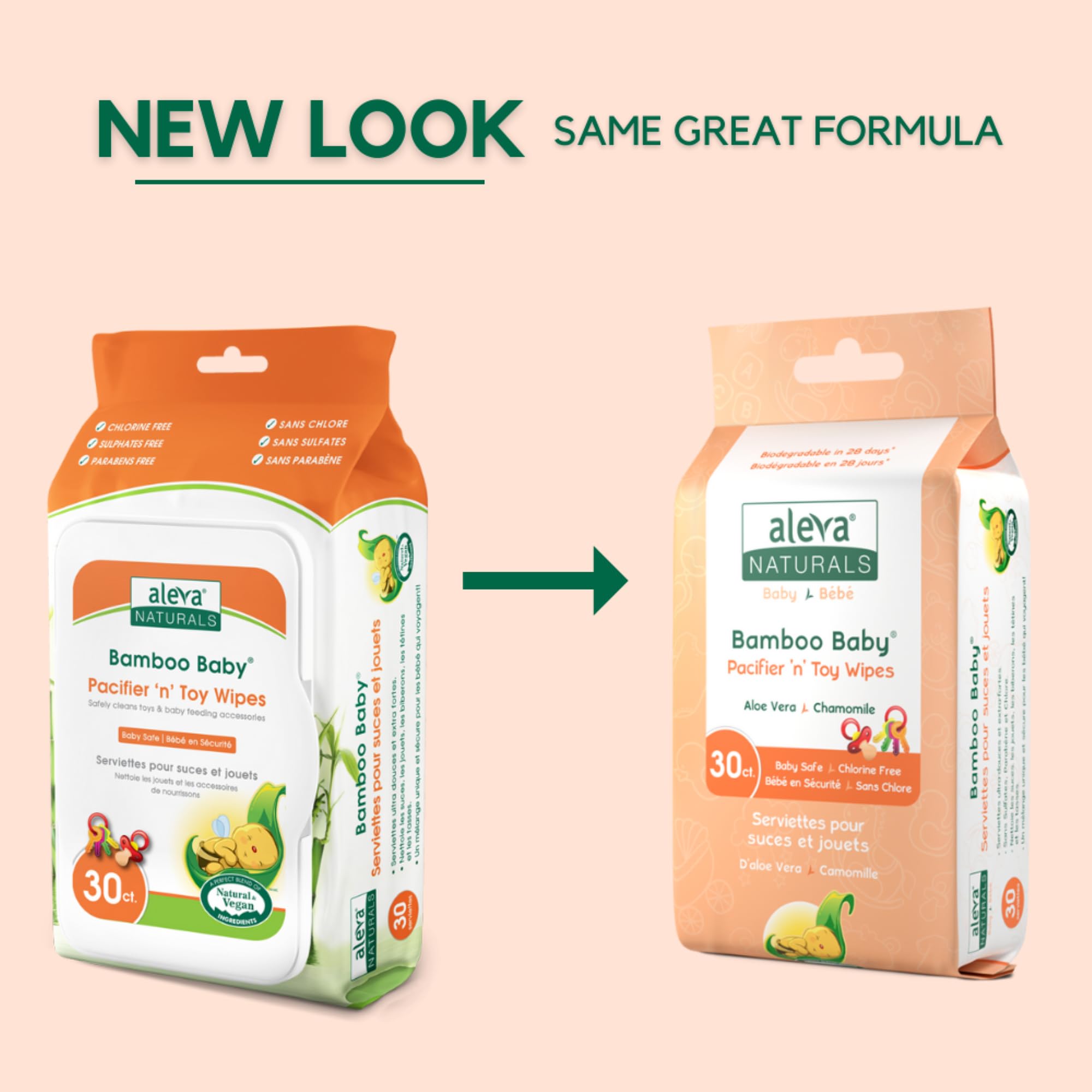 Aleva Naturals wipe soft texture shows gentle cleaning for baby items.