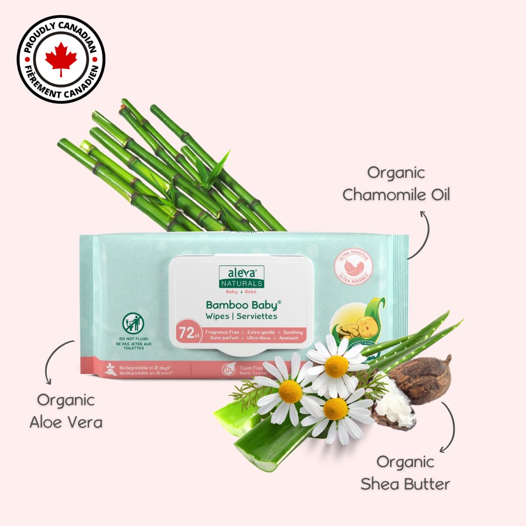 Unbleached bamboo fibers remove irritants while staying soft and durable.