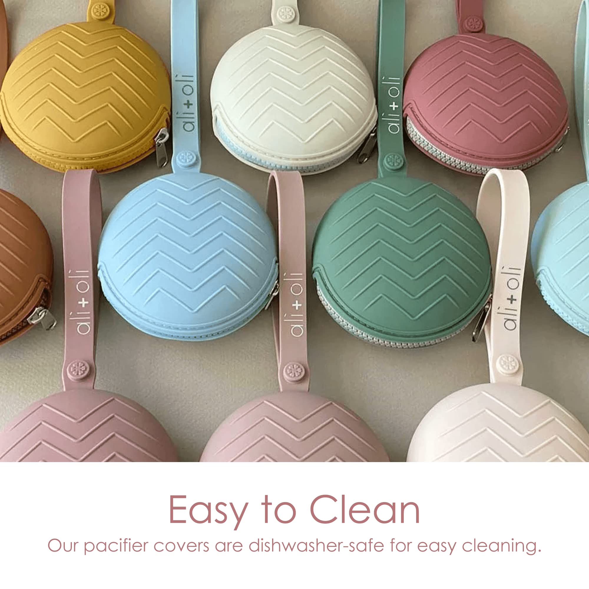 Ali+Oli dishwasher-safe silicone case for easy sterilization on the go