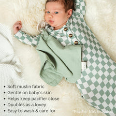 Ali+Oli soft muslin blanket close-up showing ultra-soft fabric.