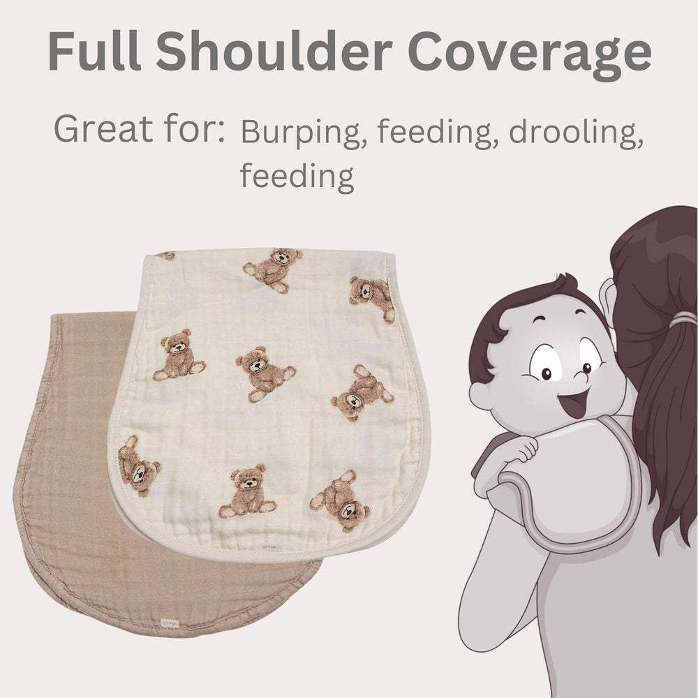 Ali+Oli organic cotton burp cloths are gentle on delicate baby skin.