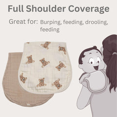 Ali+Oli organic cotton burp cloths are gentle on delicate baby skin.