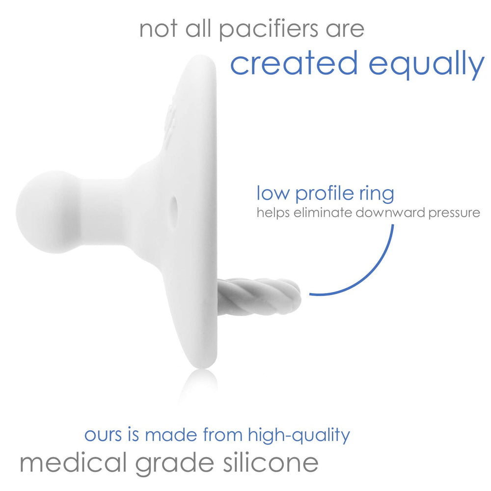Ali+Oli BPA-free silicone pacifier for safe everyday use.