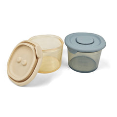 Ali+Oli silicone 4oz baby food container for safe, portable meals.