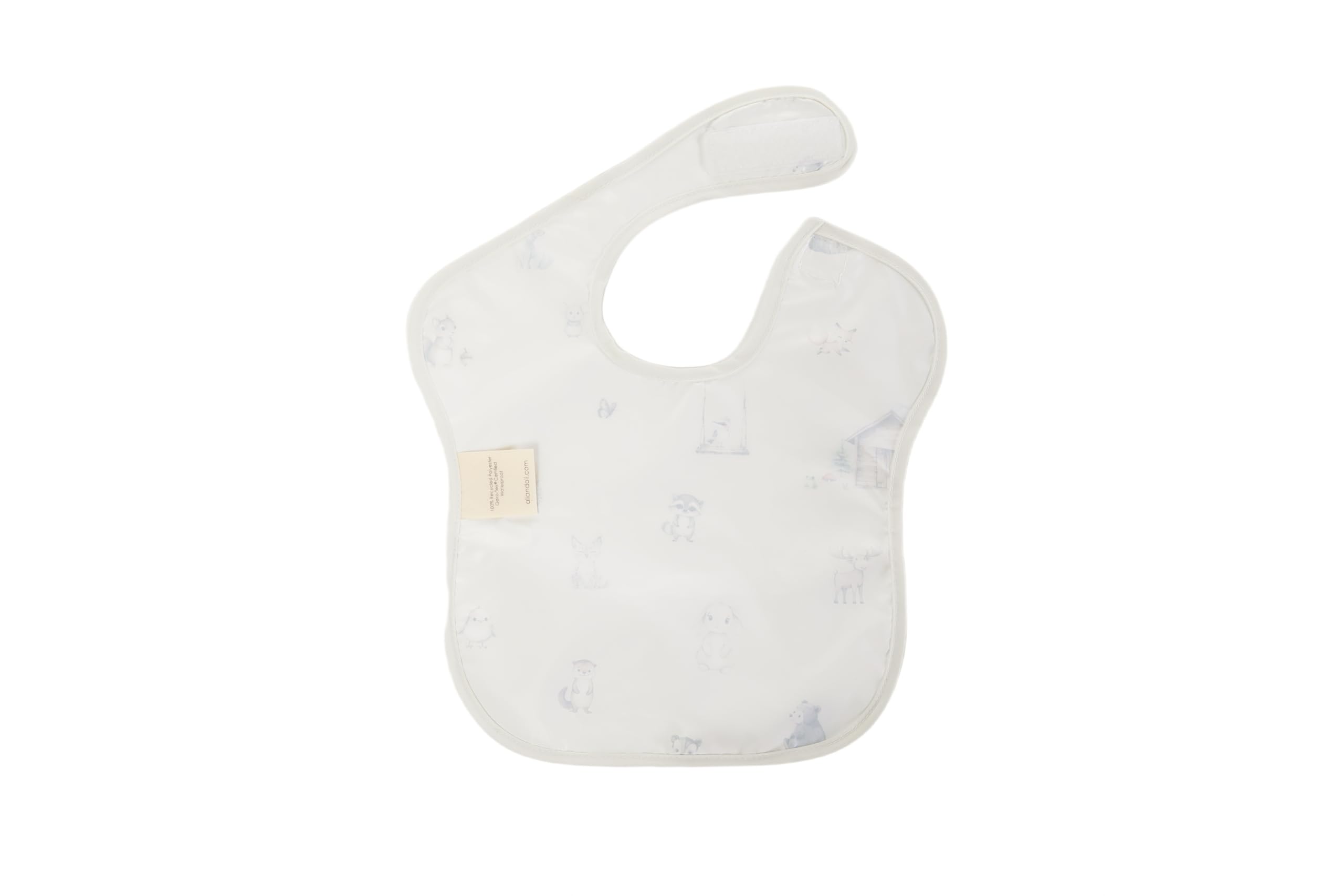 Ali+Oli Smock Bib, Scandinavian colors suit modern nurseries.