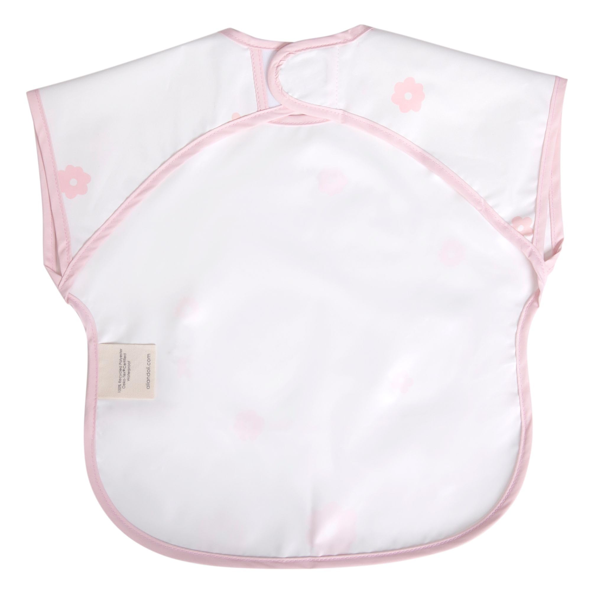 Ali+Oli foldable smock bib ready for travel in a diaper bag