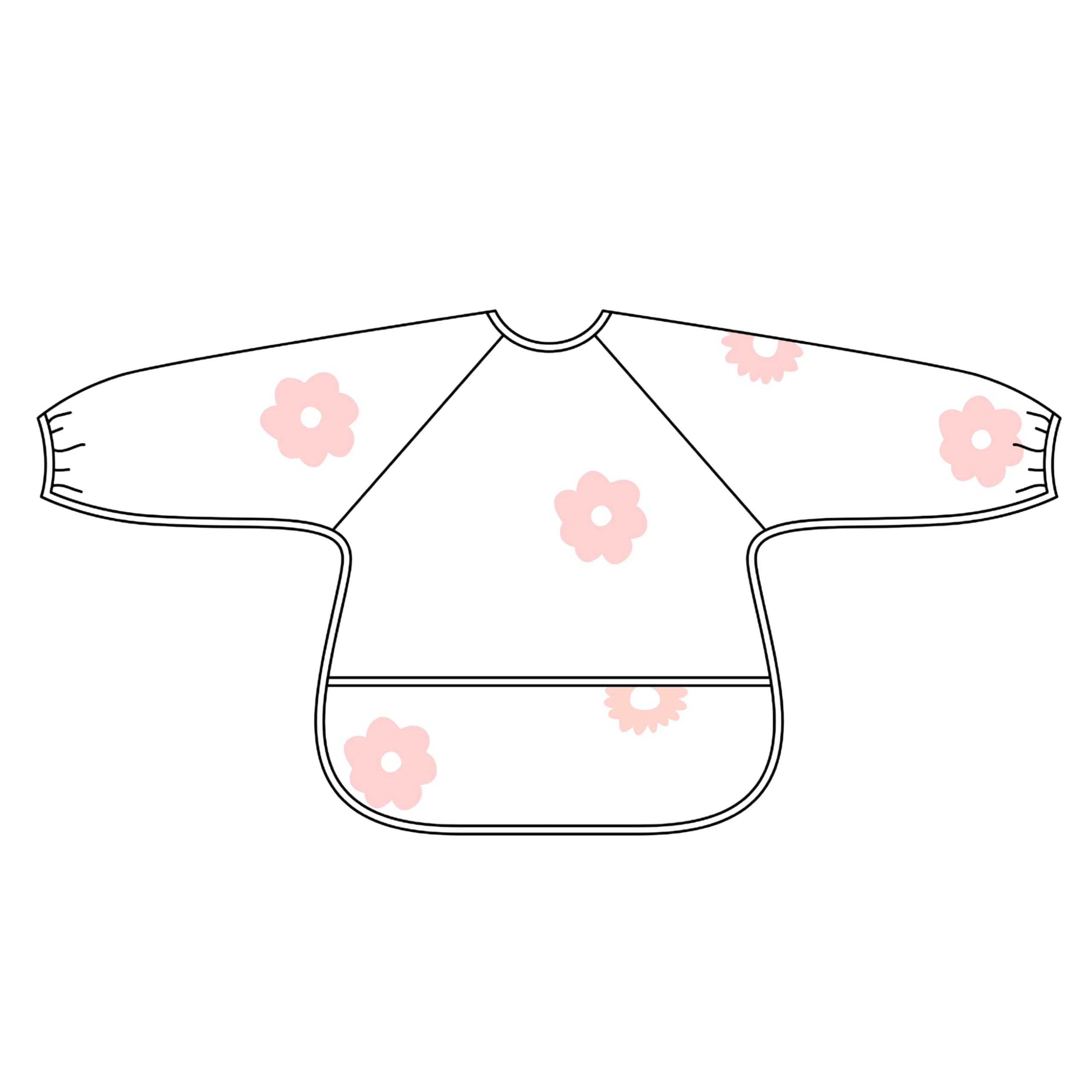 Ali+Oli Scandinavian design pattern bib complements modern nursery decor.
