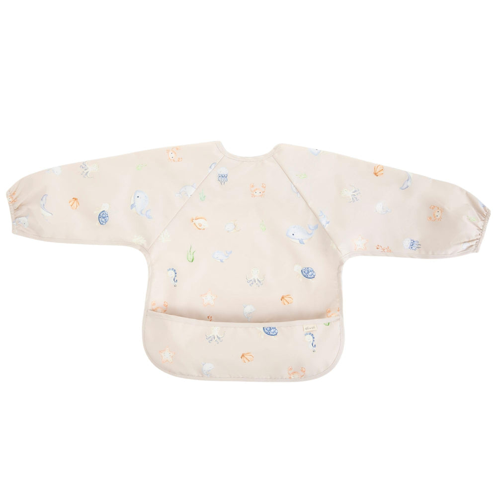 Ali+Oli smock bib soft neckline detail supports gentle skin
