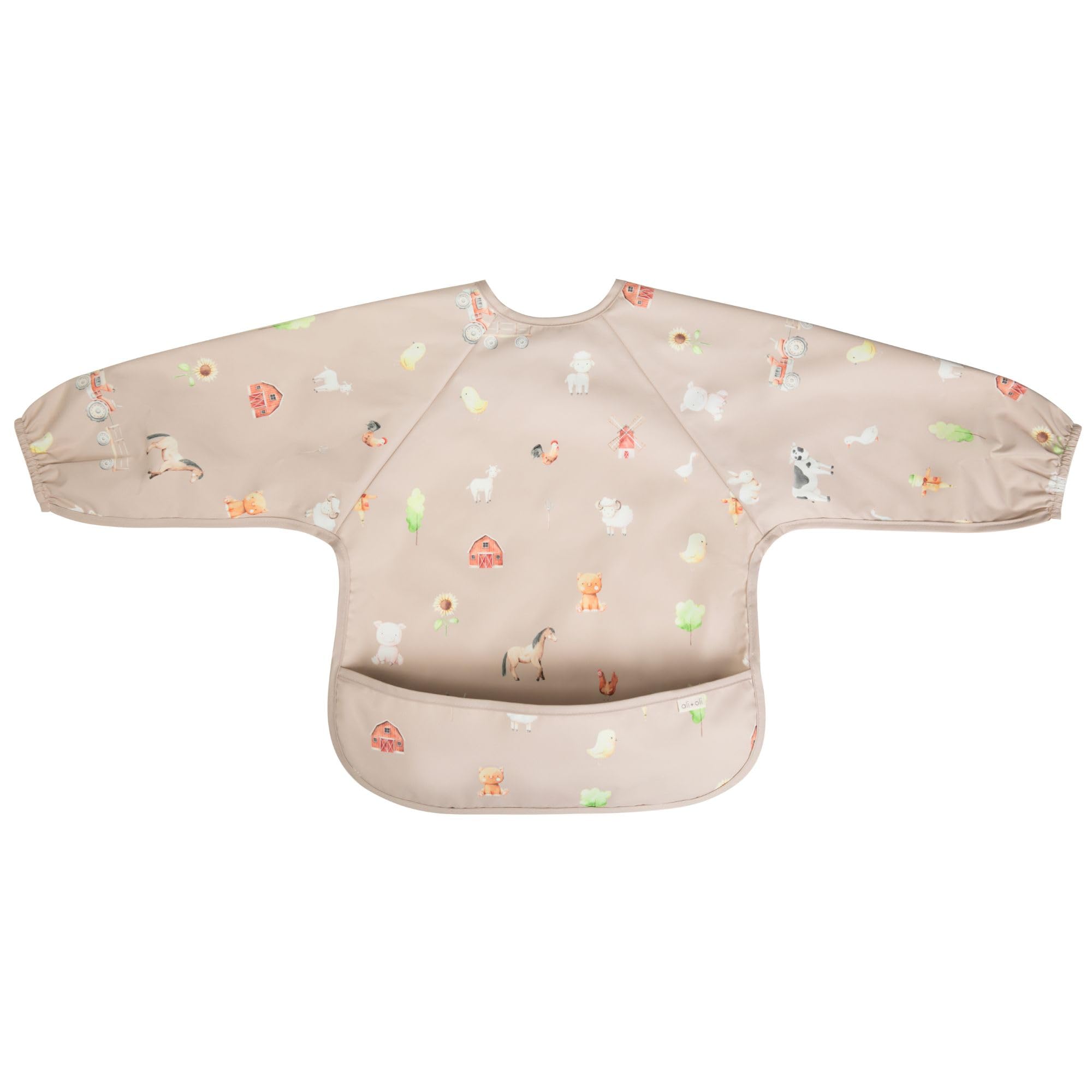 Ali+Oli smock bib soft neckline gentle on baby skin