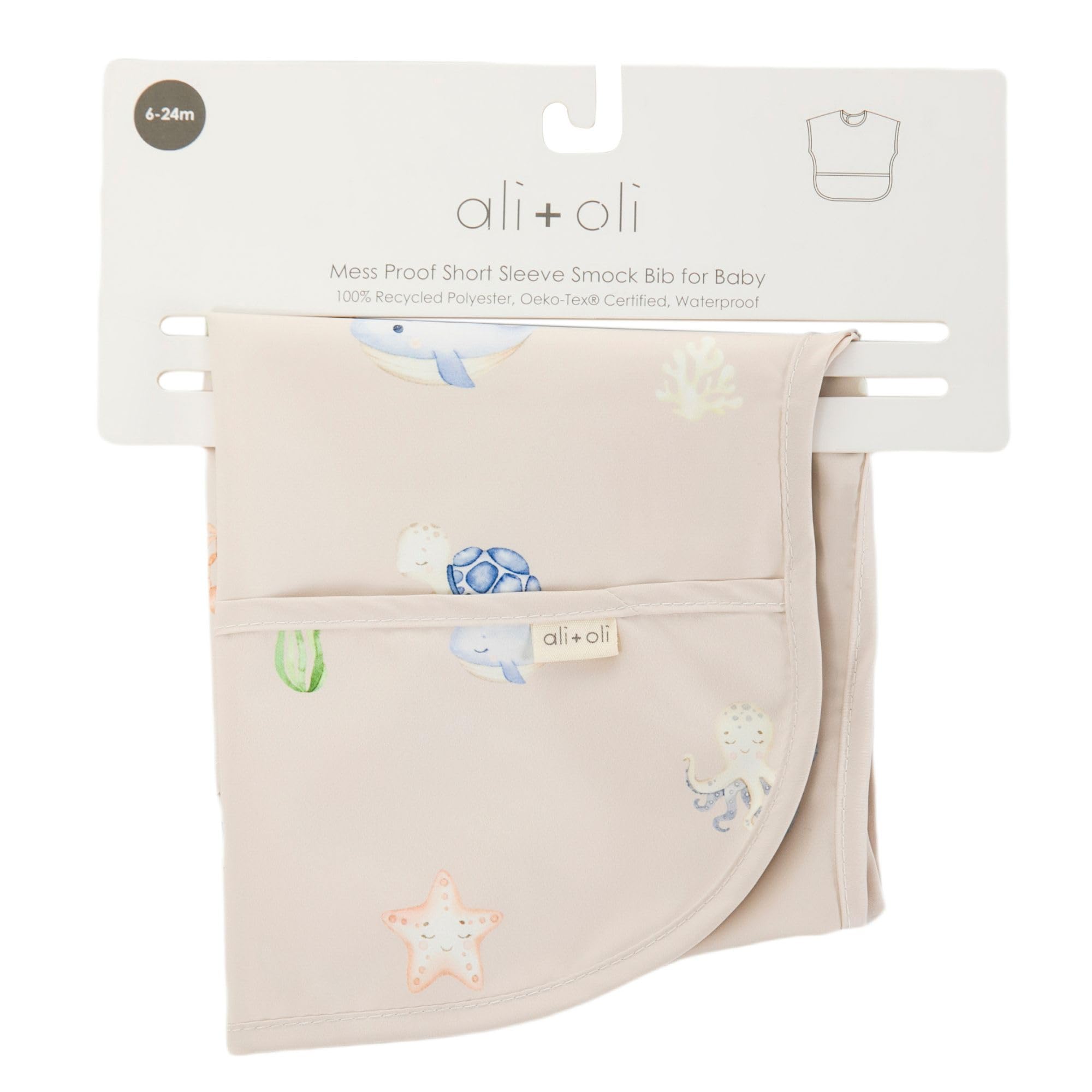 Machine washable and quick-dry bib for busy families.
