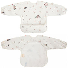 Ali+Oli Smock Bib woodlands long-sleeve protects outfits during meals.
