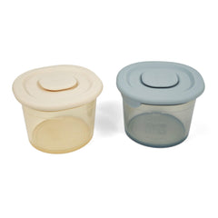 Ali+Oli built-in steam vent eases microwave reheating.