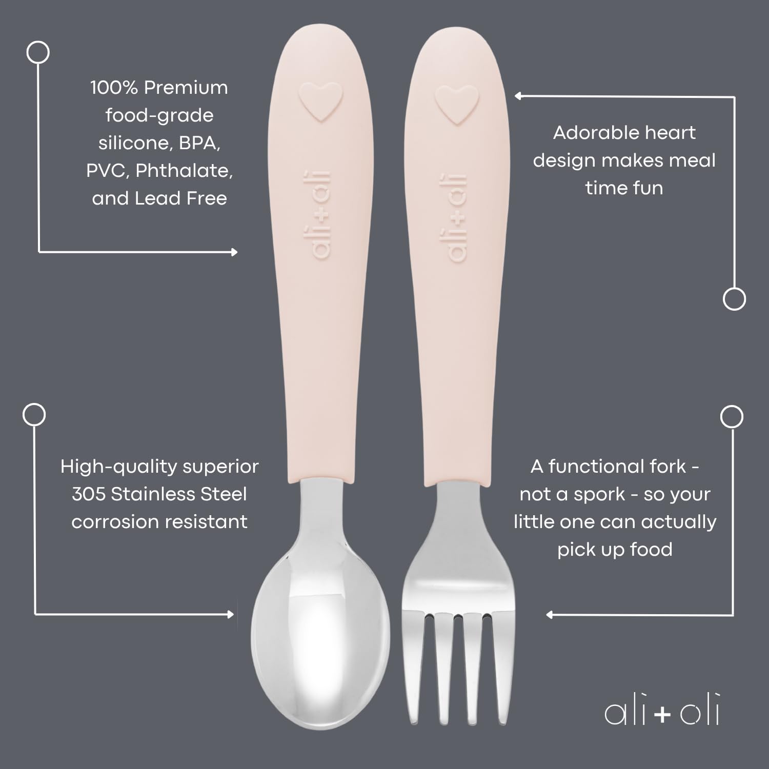 Ali+Oli toddler utensils dishwasher-safe for quick cleanup