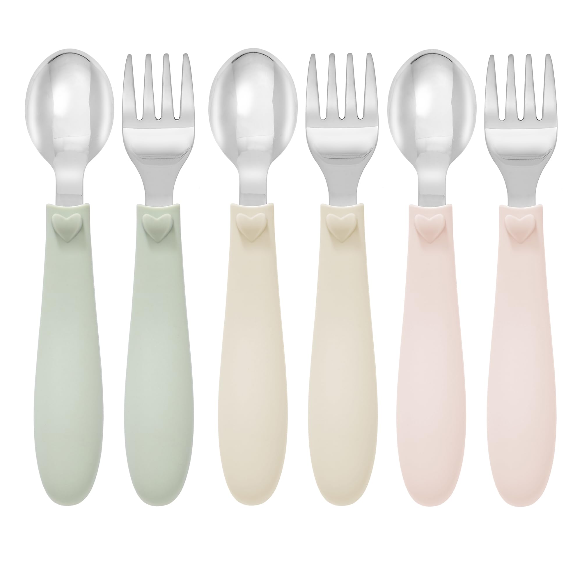 Ali+Oli toddler utensils stainless steel heads for lasting shine