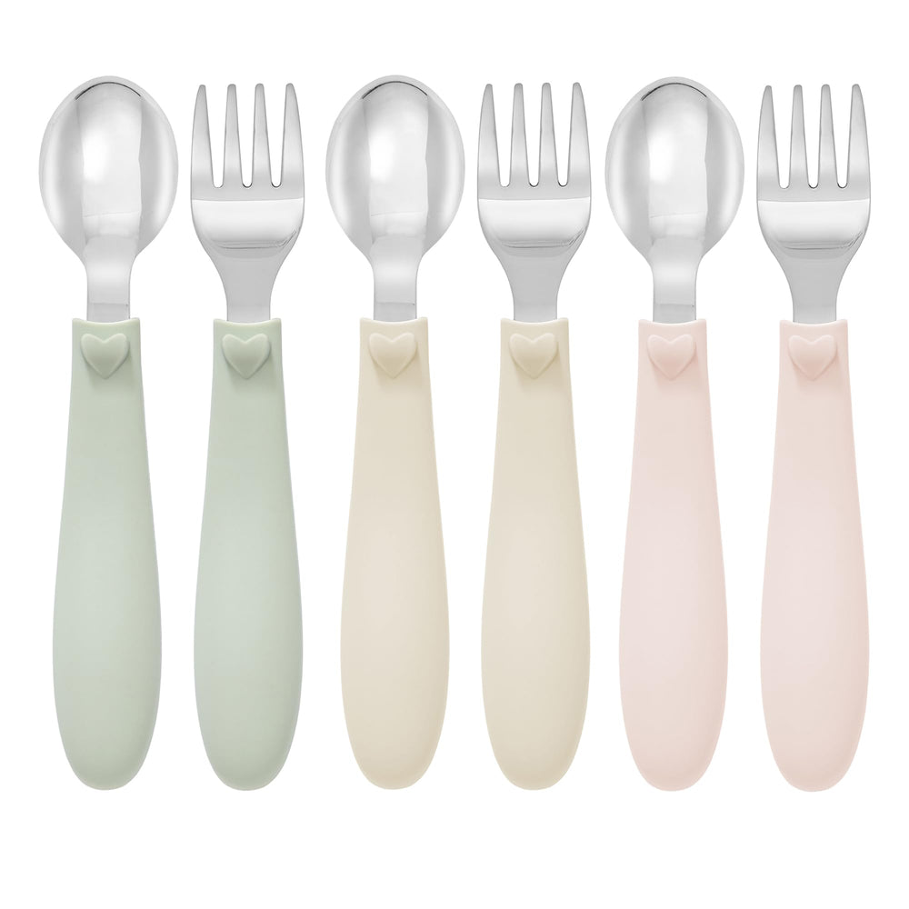 Ali+Oli toddler utensils stainless steel heads for lasting shine