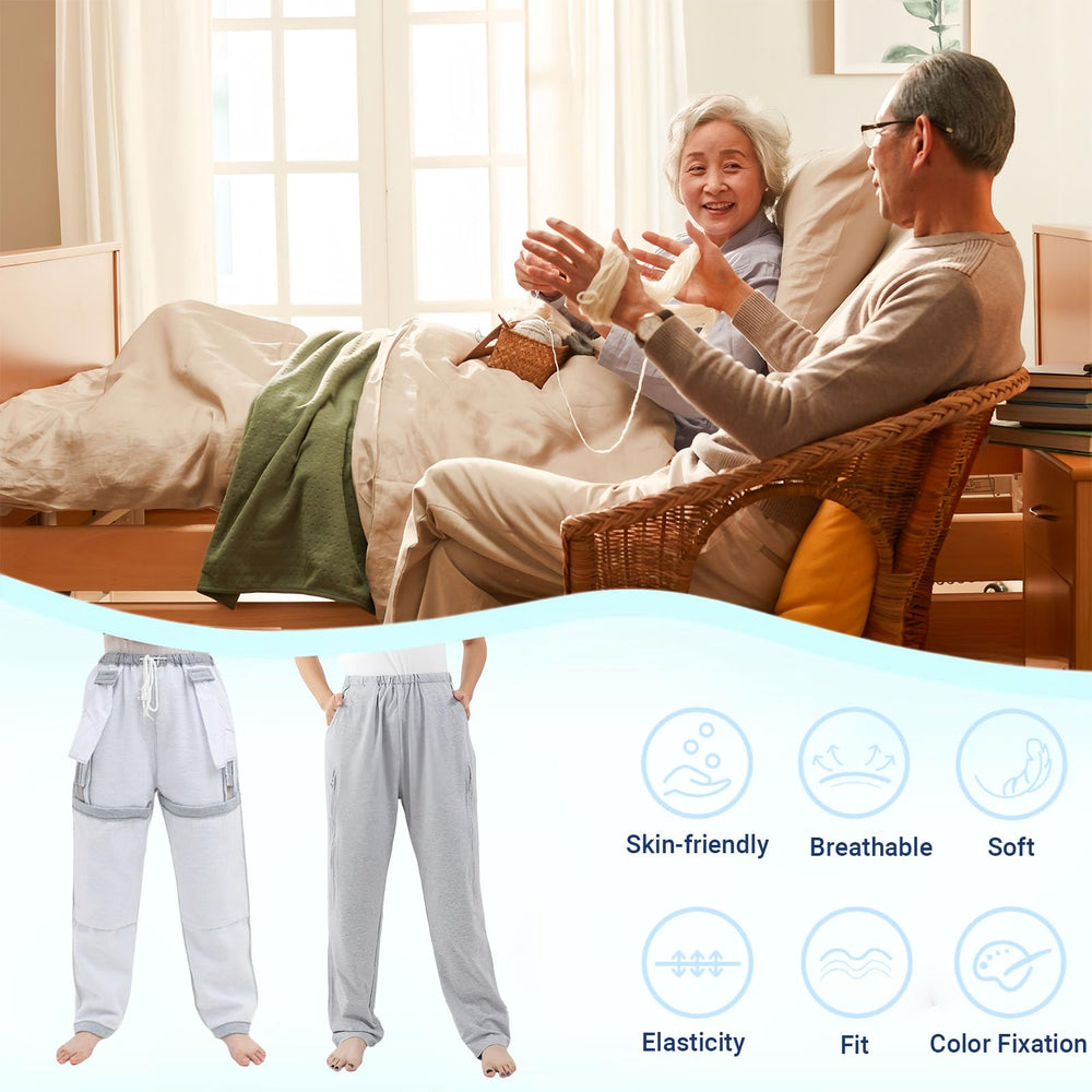 ALIALAVESTA black XXL catheter pants designed for all-day comfort