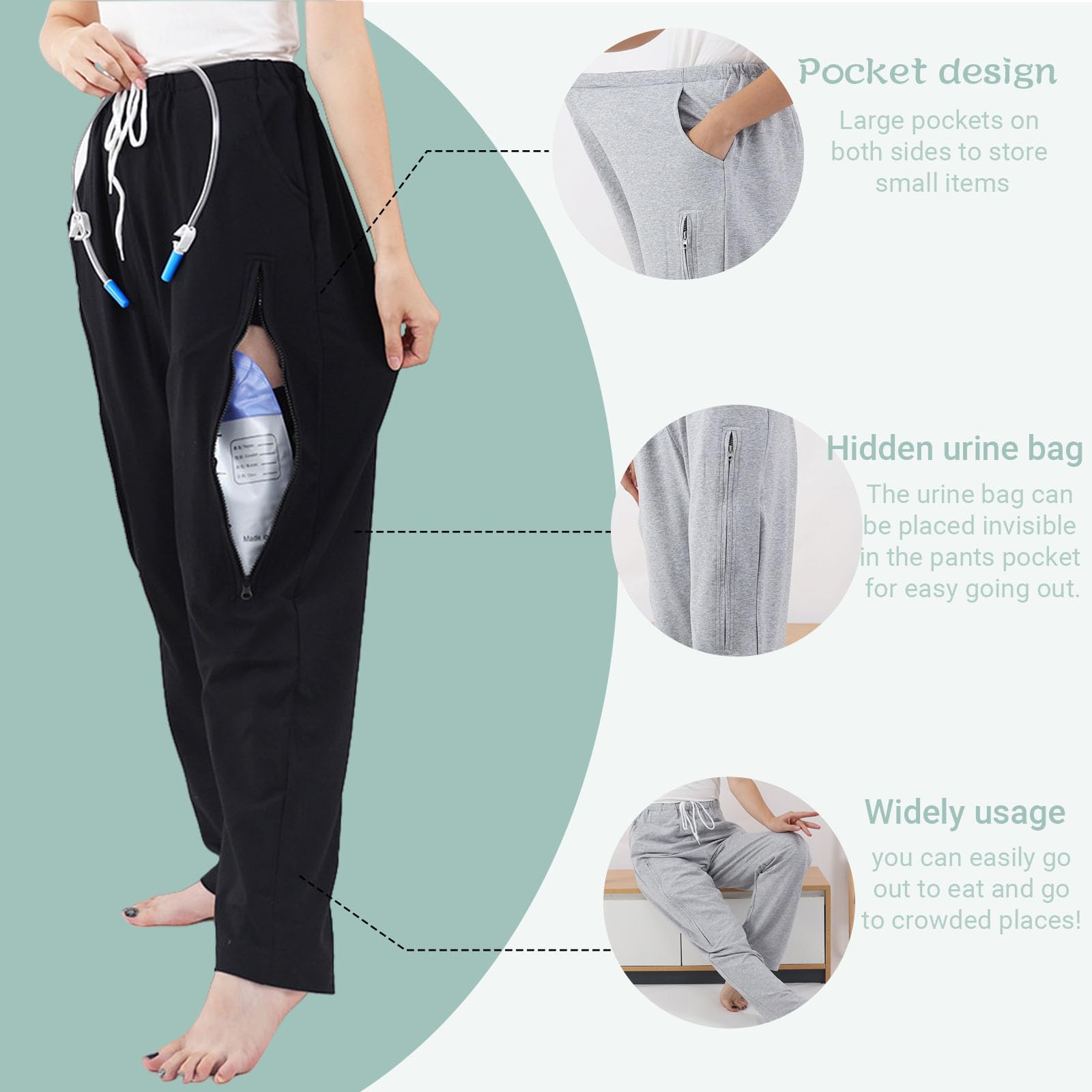 ALIALAVESTA elastic waistband delivers comfortable, adjustable sizing.