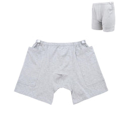 ALIALAVESTA incontinence trousers front view with discreet urine bag access