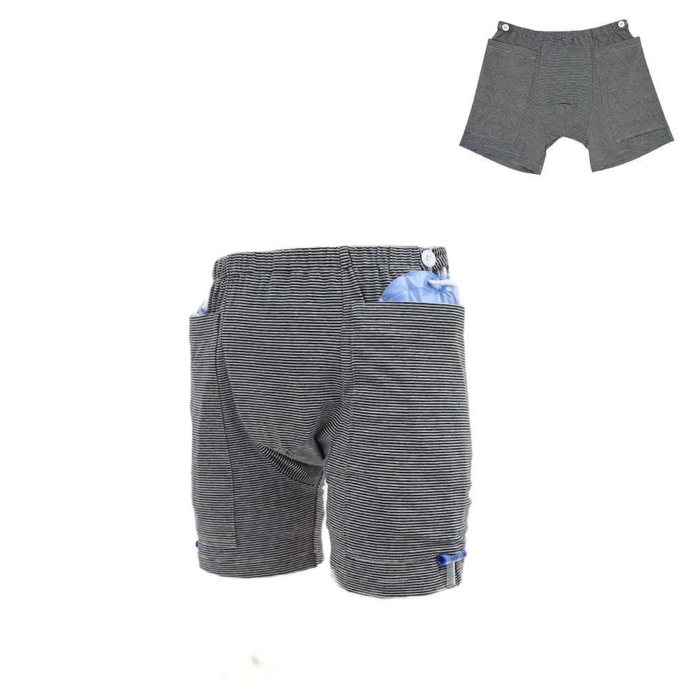 ALIALAVESTA ostomy drainage pants with double pockets for secure bag storage.
