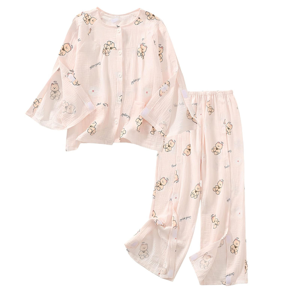 ALIALAVESTA patient clothes with full-open design for easy nursing access.