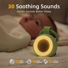 alilo Pocket Soother night light mode provides gentle illumination for night feeds
